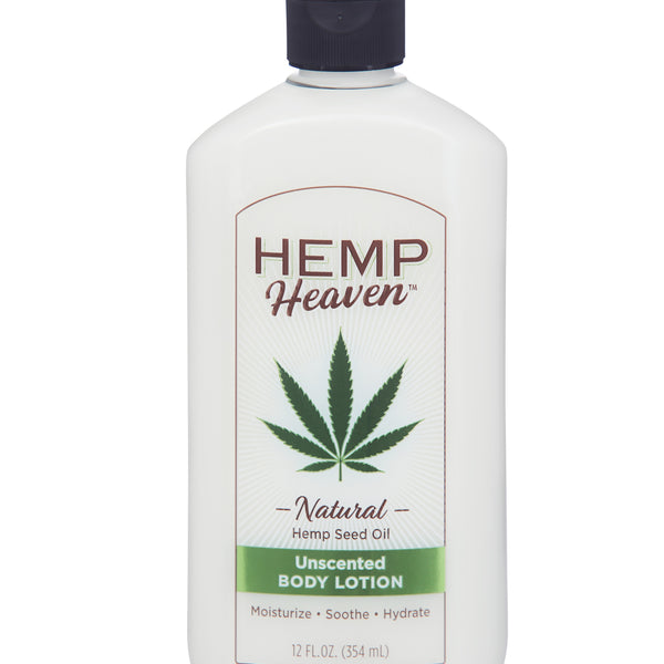12oz HEMP HEAVEN UNSCENTED LOTION