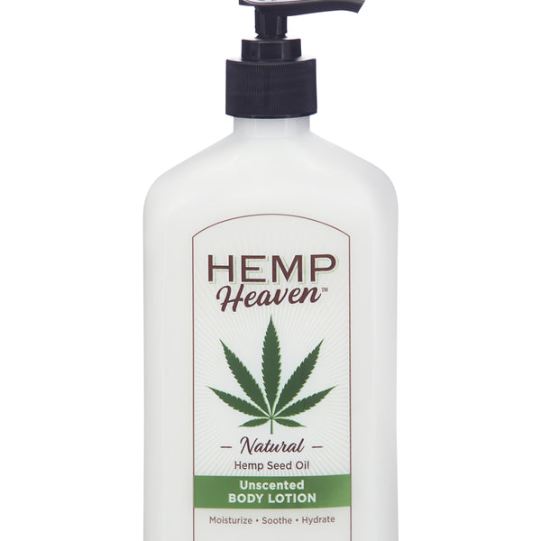 18oz HEMP HEAVEN UNSCENTED LOTION