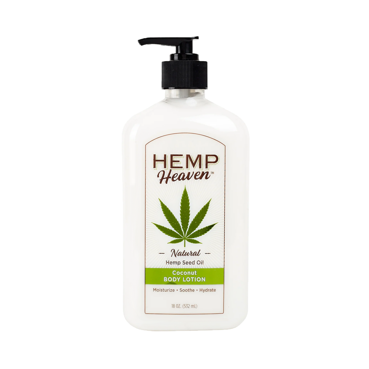 18oz Hemp Heaven Coconut Lotion, 639