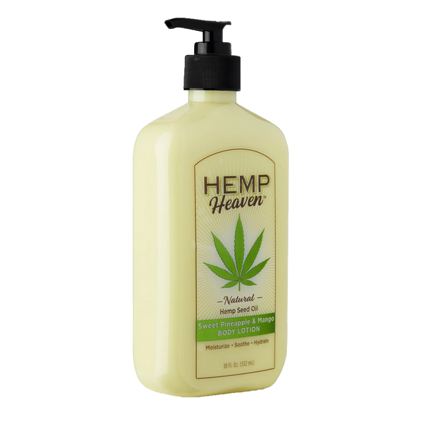 18oz Hemp Heaven Pineapple-Mango Lotion with Pump 673