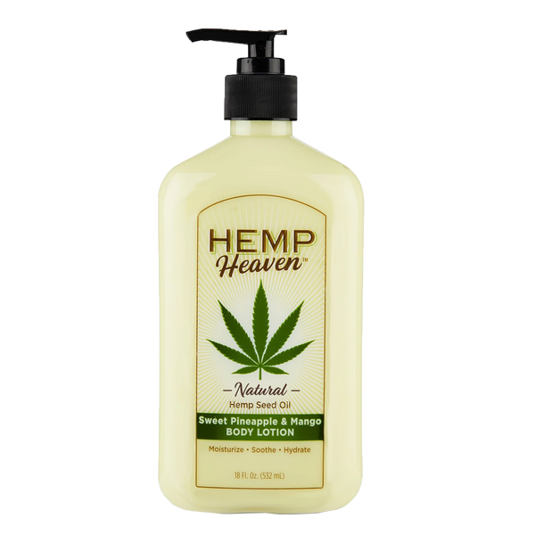 18oz Hemp Heaven Pineapple-Mango Lotion with Pump 673