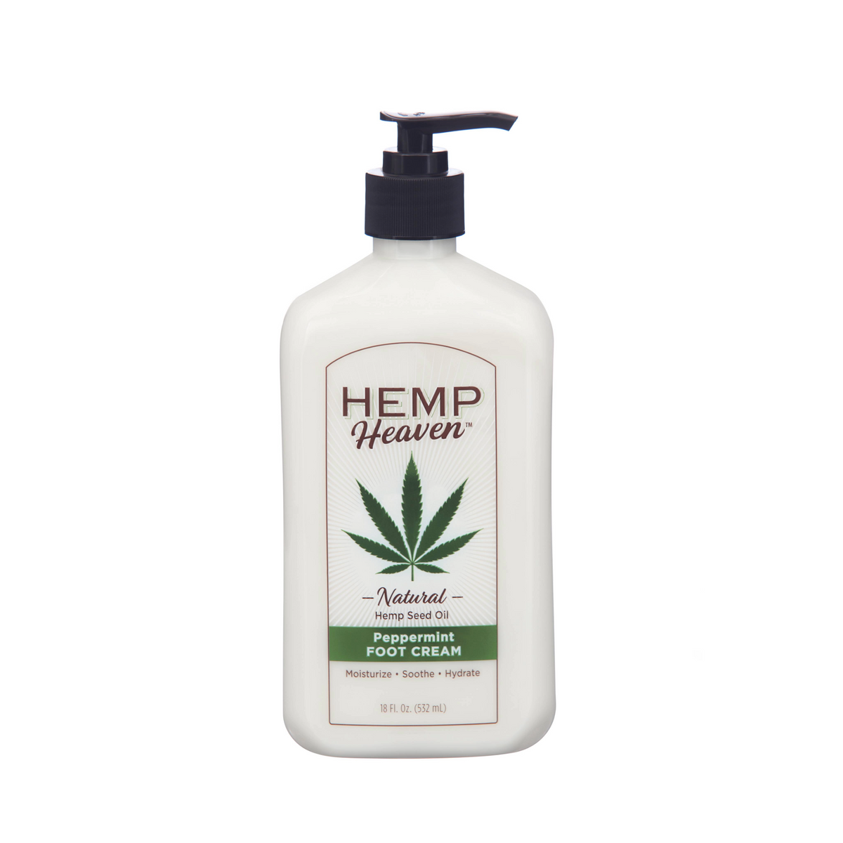 18oz Hemp & Peppermint Foot Cream