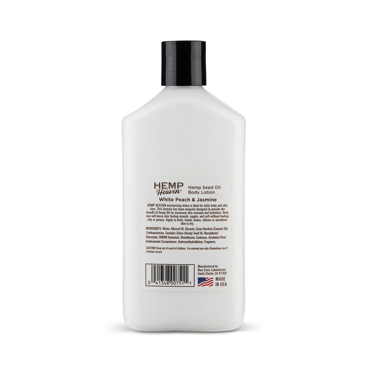12oz Hemp Heaven Peach & Jasmine Body Lotion 751