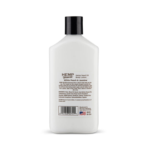 12oz Hemp Heaven Peach & Jasmine Body Lotion 751