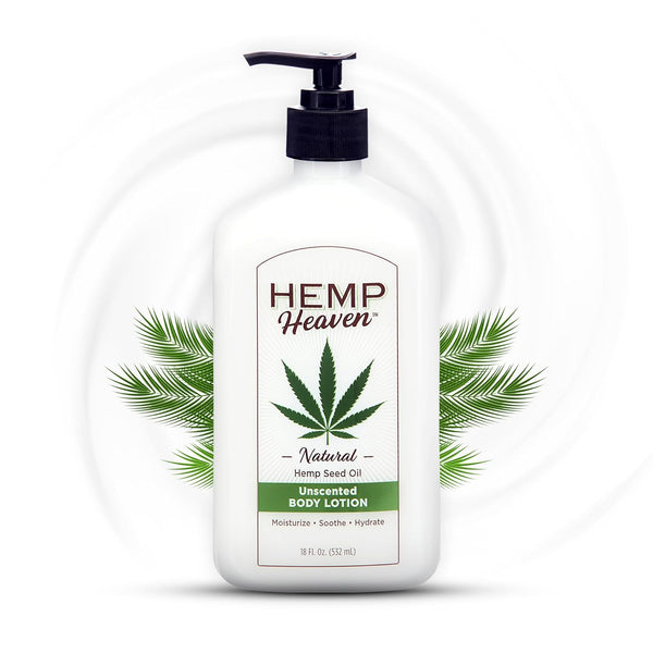 Hemp Lotion - Natural Hemp Seed Oil, Paraben-Free, 18 oz, Made in USA, Nourishing for Men & Women, EWG Verified, Anti-Aging (Unscented)